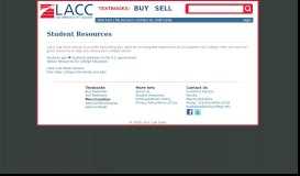 
							         Student Resources | LACC Cub Store								  
							    