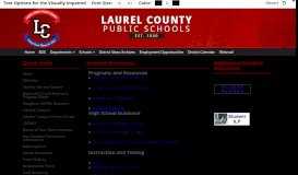 
							         Student Resources - Laurel County Schools								  
							    