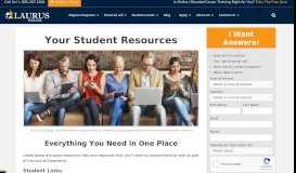 
							         Student Resources - Laurus College								  
							    