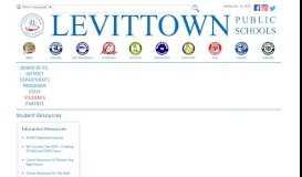 
							         Student Resources - Levittown Public Schools								  
							    