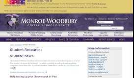 
							         Student Resources | Monroe-Woodbury Central School District ...								  
							    