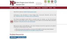 
							         Student Resources | New Prague Area Schools								  
							    