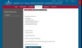 
							         Student Resources - North St. Paul-Maplewood-Oakdale ISD 622								  
							    