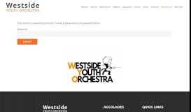 
							         Student Resources Portal – Westside Youth Orchestra								  
							    