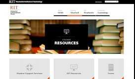 
							         Student Resources | School of Individualized Study | RIT								  
							    