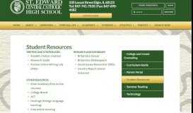 
							         Student Resources - St. Edward Central Catholic High School								  
							    