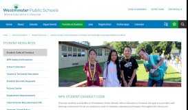 
							         Student Resources / Student Conduct Code & Notification of Student ...								  
							    