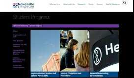 
							         Student Resources - Student Progress - Newcastle University								  
							    