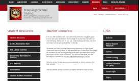 
							         Student Resources / Student Resources - Brookings School District								  
							    