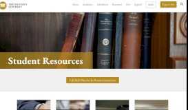
							         Student Resources | The Master's Seminary								  
							    