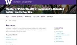 
							         Student Resources | UW MPH in Community-Oriented Public Health ...								  
							    