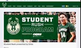 
							         Student Rush presented by Jimmy John's | Milwaukee Bucks - NBA.com								  
							    