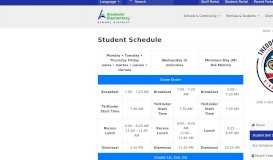 
							         Student Schedule | Roosevelt Elementary School - Anaheim								  
							    