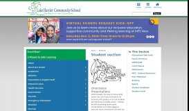 
							         Student section - Lake Harriet Community School								  
							    