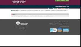 
							         Student Self-Service Site: Portal - National Student Clearinghouse								  
							    