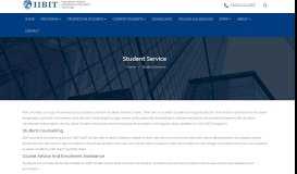 
							         Student Service - IIBIT Education Group								  
							    