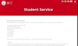 
							         Student Service | MIT Institute								  
							    