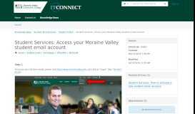 
							         Student Services: Access your Moraine Valley student ... - TeamDynamix								  
							    