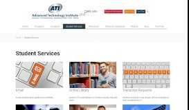 
							         Student Services - Advanced Technology Institute								  
							    