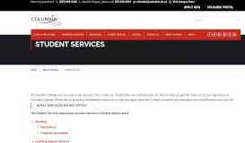 
							         Student Services at Columbia College Calgary, AB								  
							    