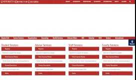 
							         Student Services Dashboard | University of the District of ...								  
							    