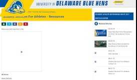 
							         Student Services For Athletes - Resources - University of Delaware ...								  
							    
