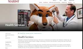 
							         Student Services | Health Services - Marist College								  
							    