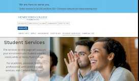 
							         Student Services | Henry Ford College								  
							    