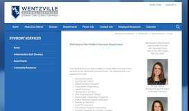 
							         Student Services / Home - Wentzville School District								  
							    