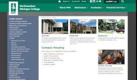 
							         Student Services : Housing : Northwestern Michigan College								  
							    