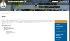 
							         Student Services - Huntington Beach Union High School District								  
							    
