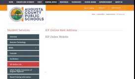 
							         Student Services / IEP Online Link								  
							    
