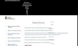 
							         Student Services | Indus University								  
							    