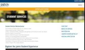 
							         Student Services - Jarvis Christian College								  
							    