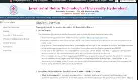 
							         Student Services - Jntuh								  
							    