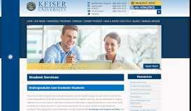 
							         Student Services | Keiser University								  
							    