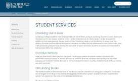 
							         Student Services - Louisburg College								  
							    