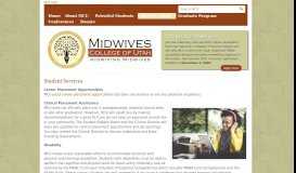 
							         Student Services - Midwives College of Utah								  
							    