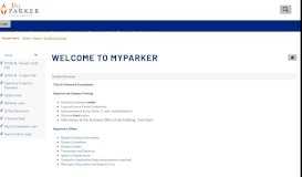 
							         Student Services - MyParker - Parker University								  
							    