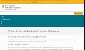 
							         Student Services - New England College of Business								  
							    