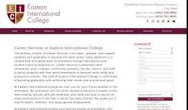 
							         Student Services | New Jersey | Eastern International College								  
							    