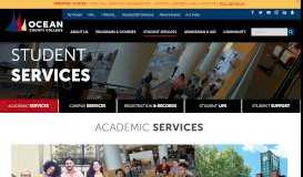 
							         Student Services | Ocean County College NJ								  
							    