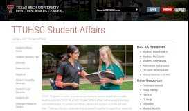 
							         Student Services & Resources | Texas Tech University Health ...								  
							    