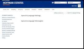 
							         Student Services / Speech & Language Pathlogy								  
							    