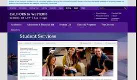 
							         Student Services - Student Life - California Western School of Law								  
							    