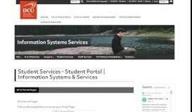 
							         Student Services - Student Portal | Information Systems ... - DCU								  
							    