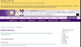 
							         Student Services | The Greater Amsterdam School District								  
							    