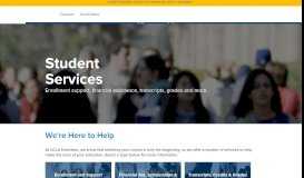 
							         Student Services | UCLA Continuing Education - UCLA Extension								  
							    
