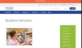 
							         Student Services | Wilson College								  
							    