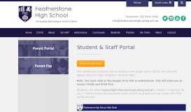 
							         Student & Staff Portal | Featherstone High School, 11 Montague Waye ...								  
							    